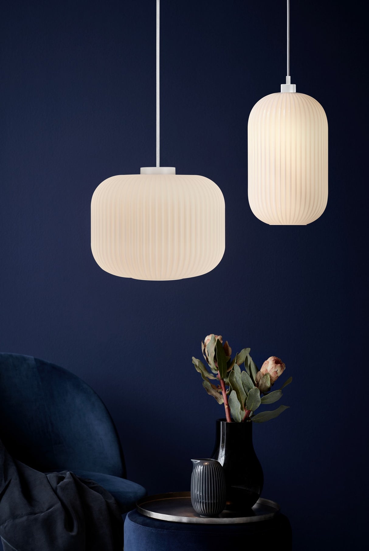 Milford 20 | Pendant | Opal white - Comet Lighting
