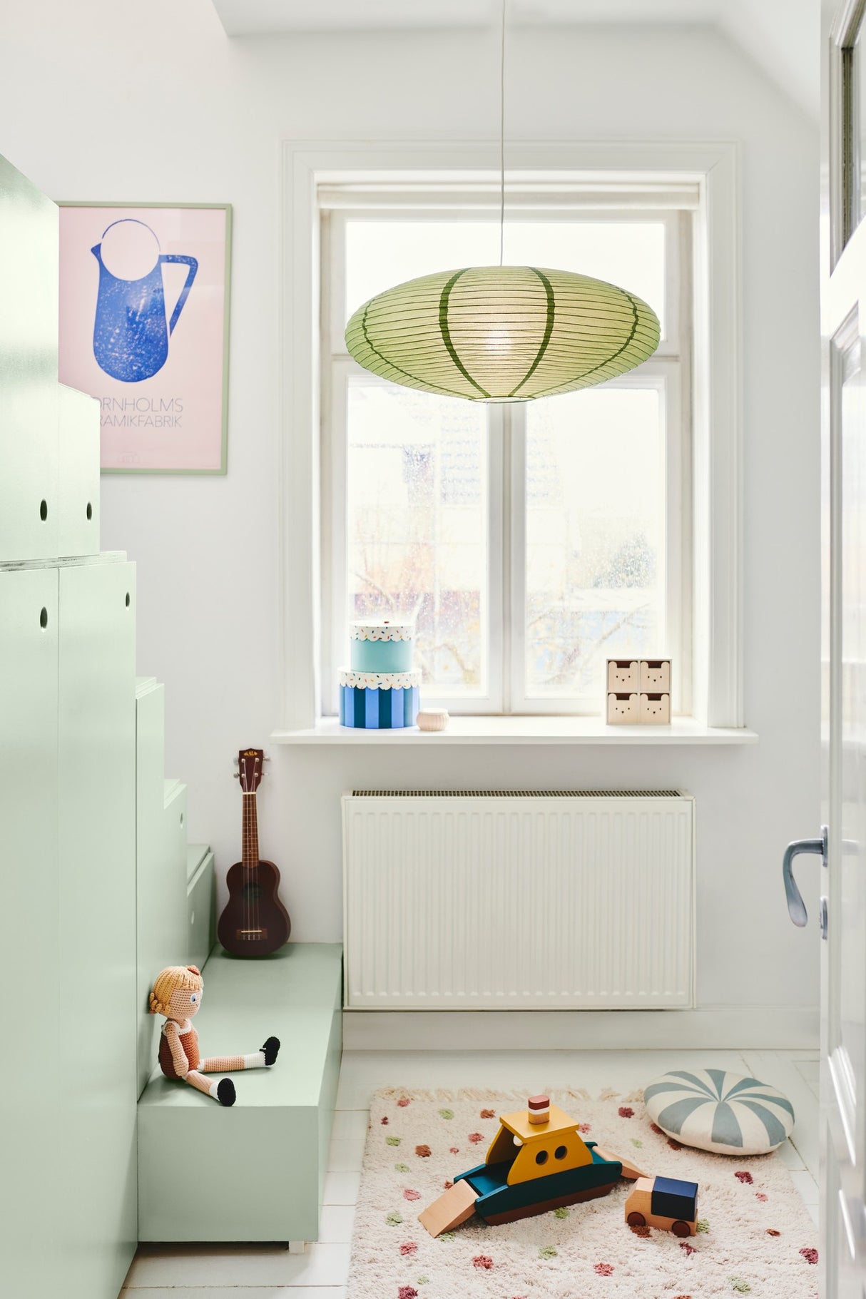 Villo 60 | Lamp shade | Dusty green - Comet Lighting