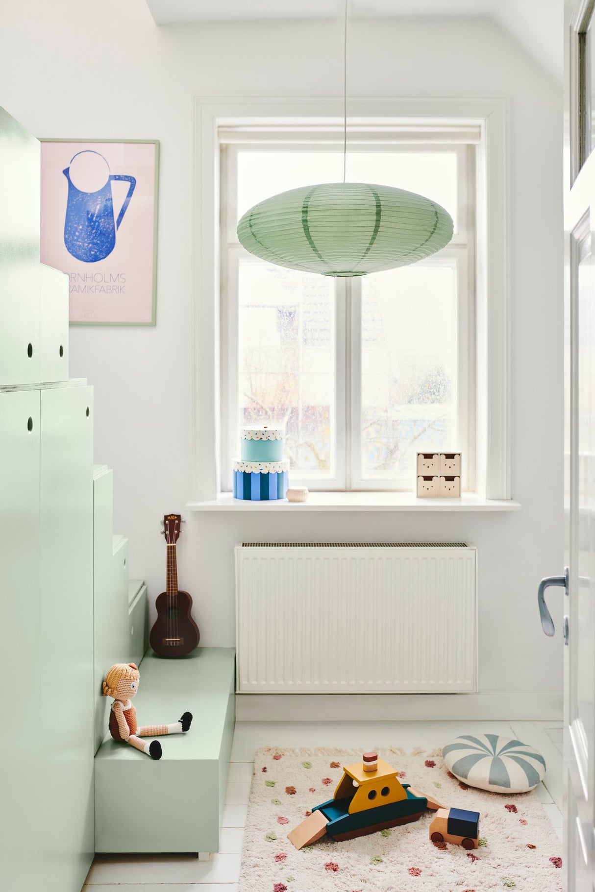 Villo 60 | Lamp shade | Dusty green - Comet Lighting