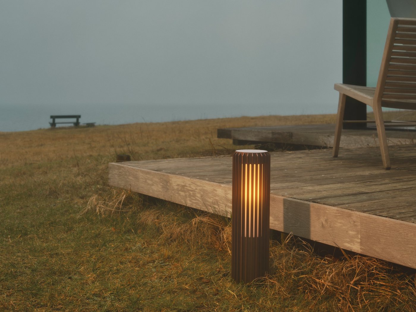 Aludra 45 | Garden light | Seaside brown metallic