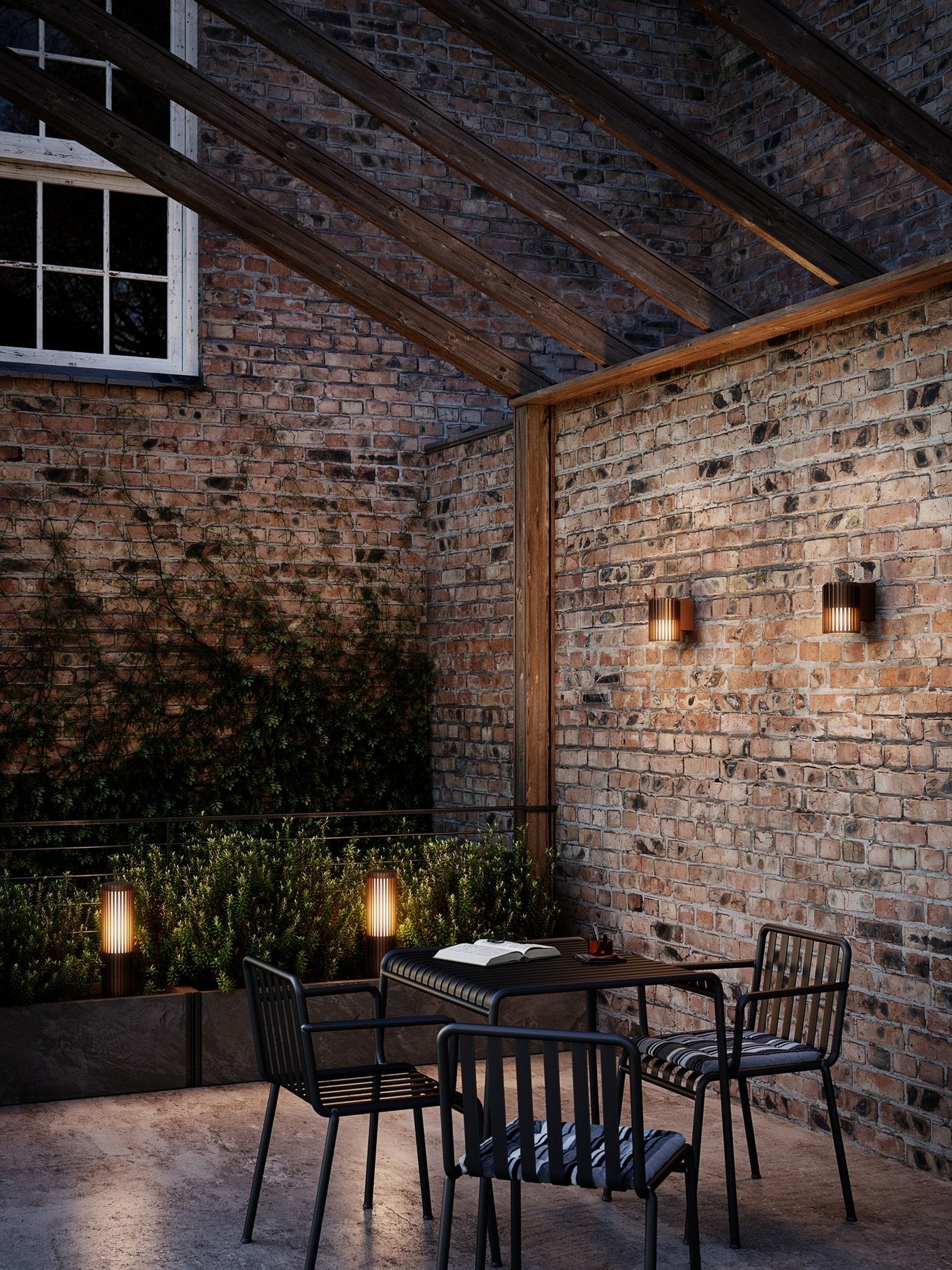 Aludra 45 | Garden light | Seaside brown metallic
