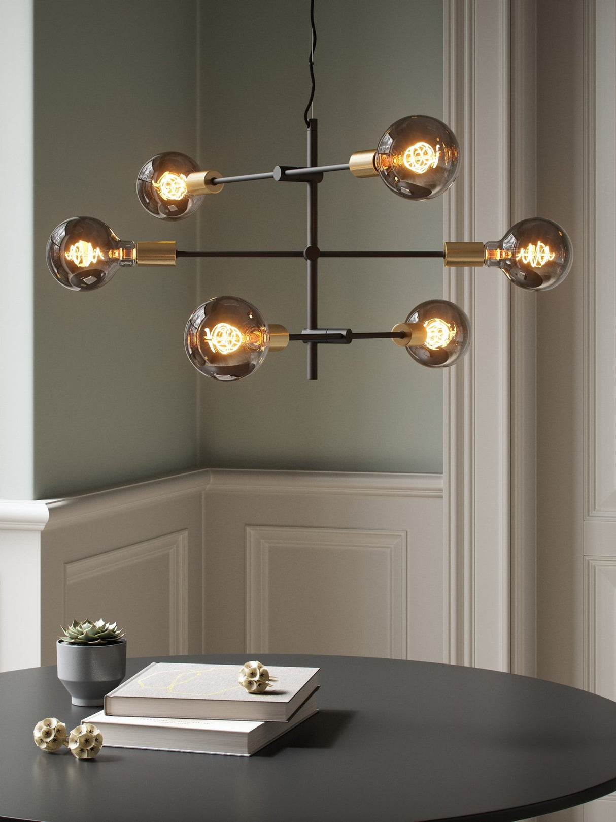 Deco E27 | G95 Spiral | Dim | 1800 Kelvin | 140 Lumen | Light Bulb | Smoked