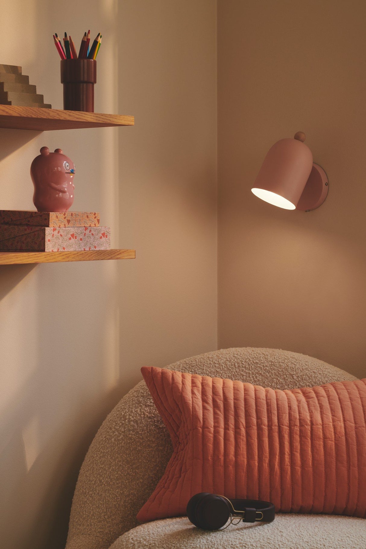 Gaston | Wall light | Dusty rose