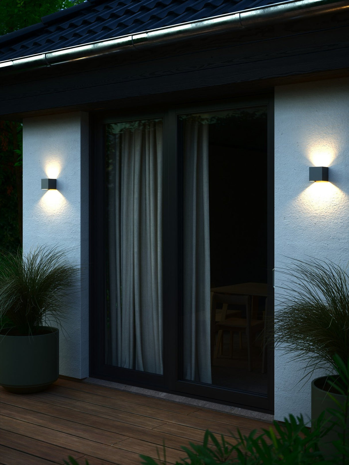 Milda kubi | Wall light | Anthracite