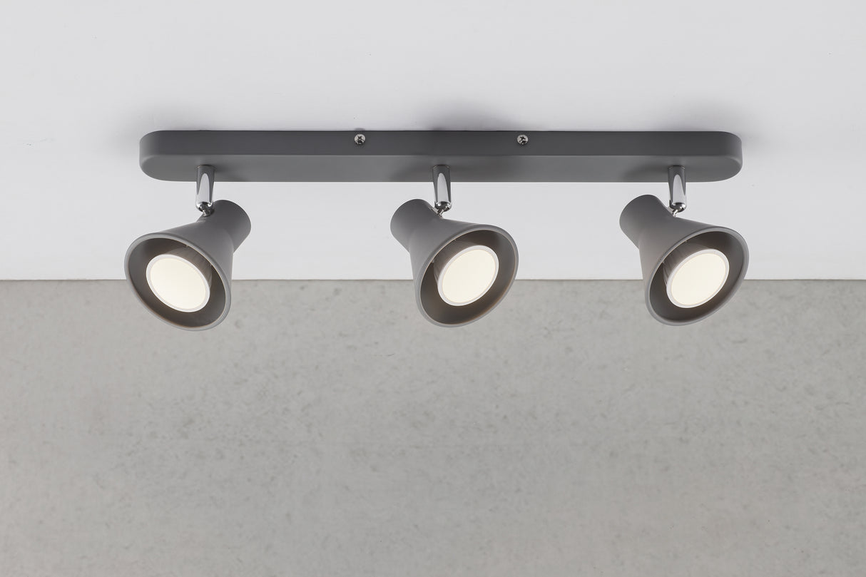 Eik 3 | Spot Light | Grey - Comet Lighting