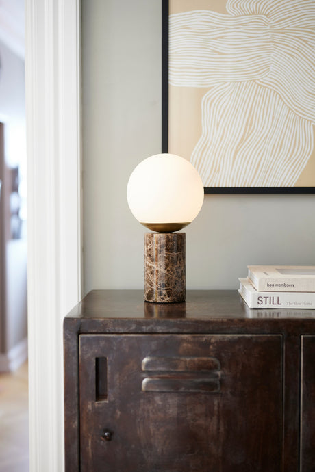 Lilly Marble | Table lamp | Brown - Comet Lighting