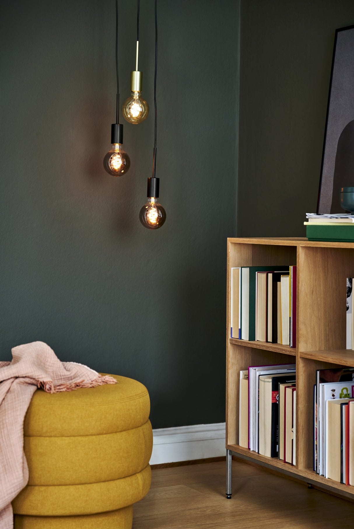 Nordlux Paco 3Lt Pendant Ceiling Light Brass - Comet Lighting