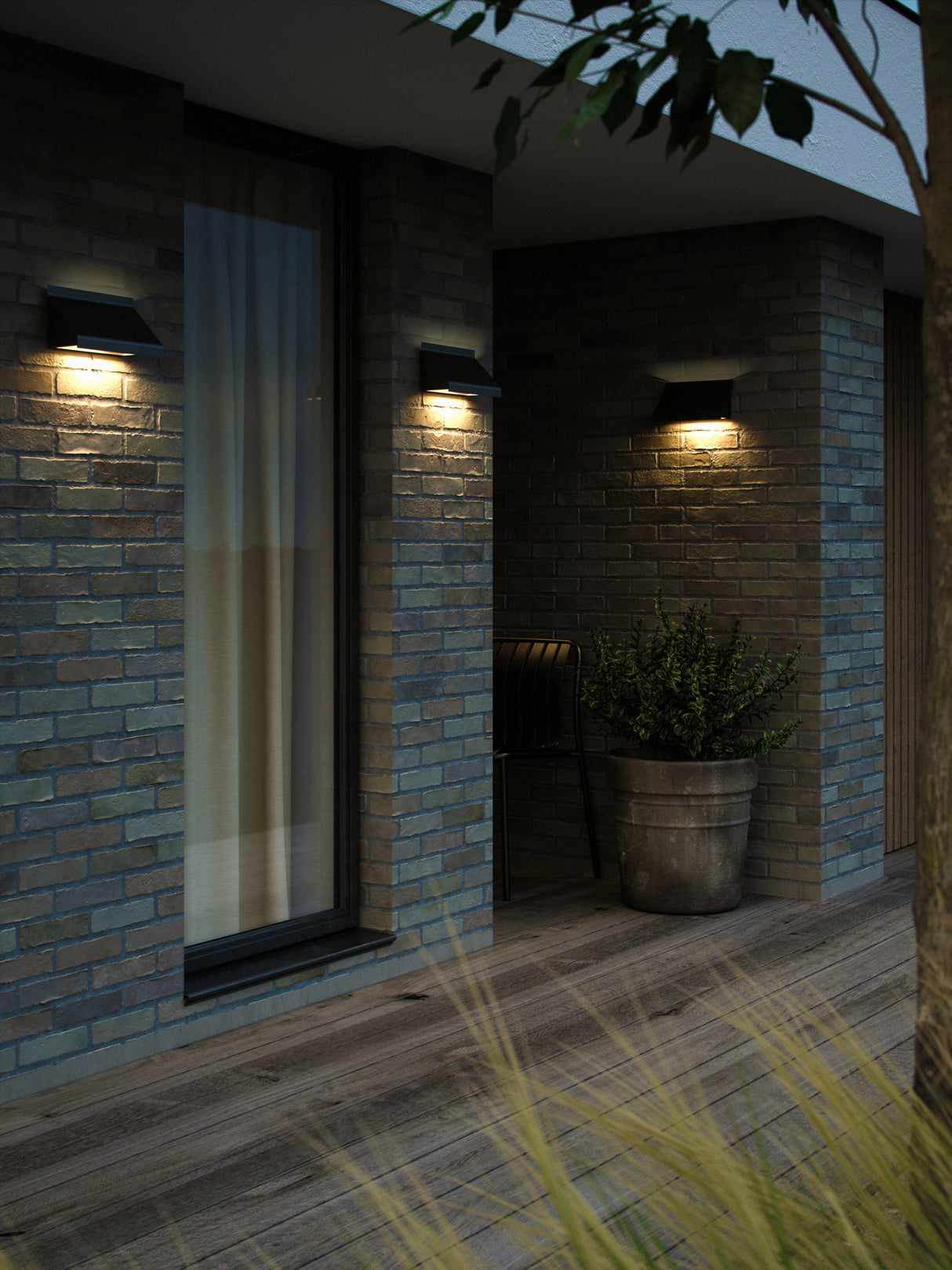 Tadas | Wall light | Black - Comet Lighting