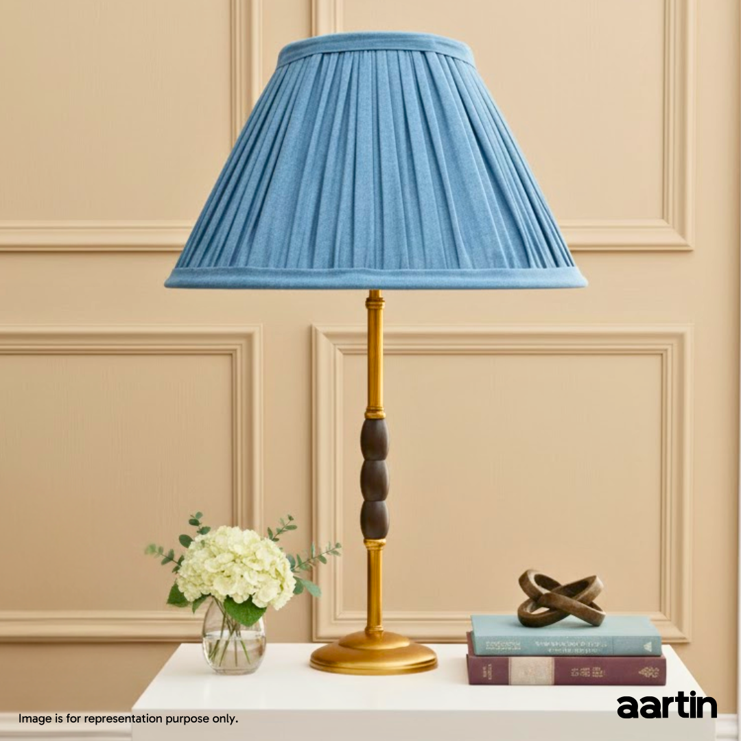 AARTIN OPHELIA TABLE LAMP IN ANTIQUE BRASS & MATTE BLACK (BASE ONLY)