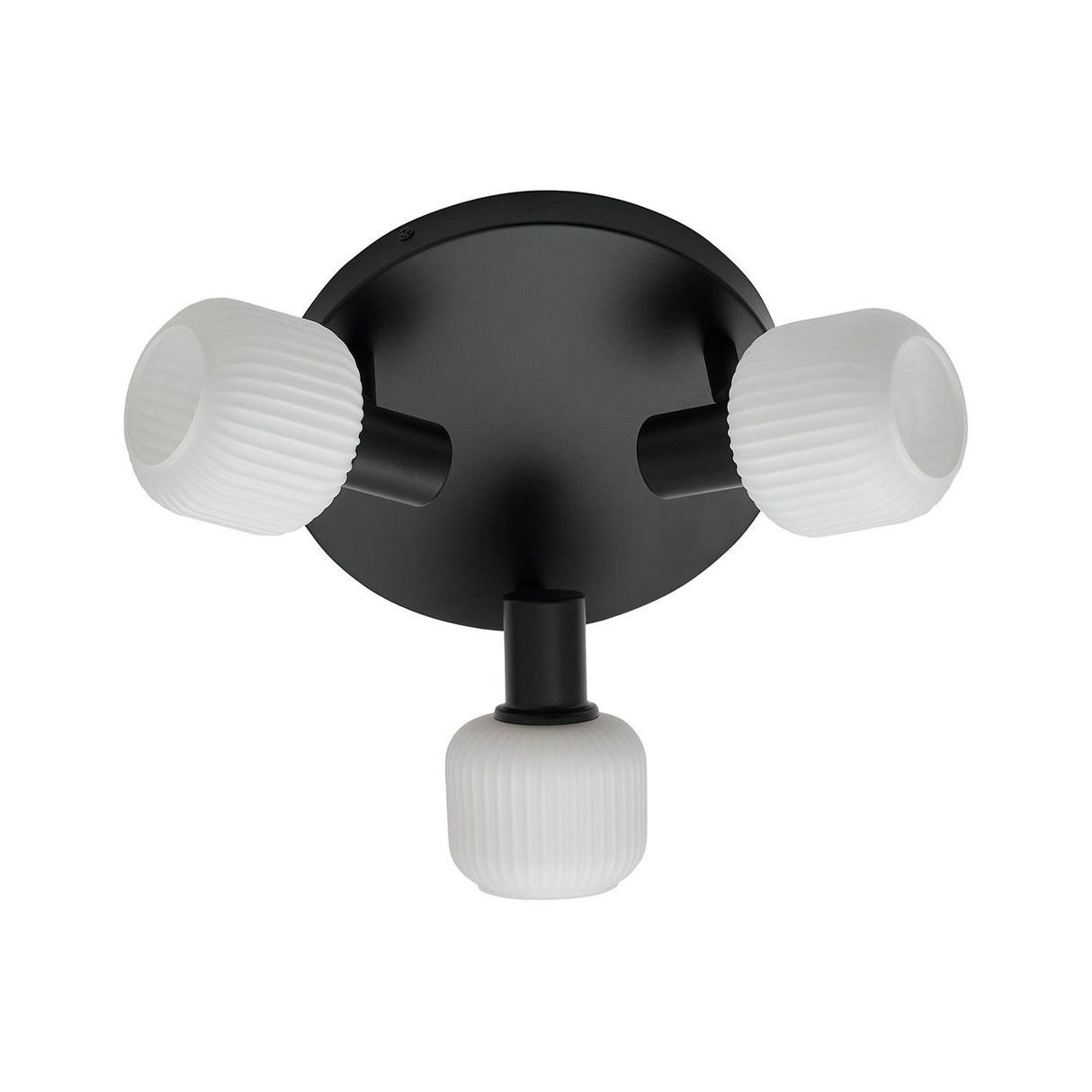 Milford Mini 3-Rondel | Ceiling light | Black