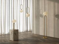 Nordlux Shapes Floor Lamp Brass - Comet Lighting