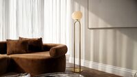 Nordlux Shapes Floor Lamp Brass - Comet Lighting
