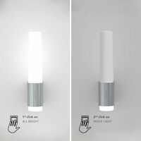 Nordlux Helva Night Wall Light Chrome - Comet Lighting