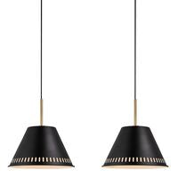Nordlux Pine Pendant Ceiling Light Black 2-Kit - Comet Lighting