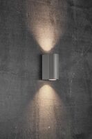 Nordlux Canto Maxi 2 Outdoor Wall Light Grey - Comet Lighting