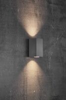 Nordlux Canto Maxi Kubi 2 Outdoor Wall Light Grey - Comet Lighting