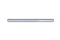 Works IP65 2x24 | Batten Light Fitting | Grey - Comet Lighting
