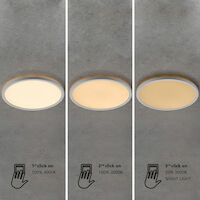 Nordlux Oja 42 IP54 BATH 3000K/4000K Flush Ceiling Light Chrome - Comet Lighting