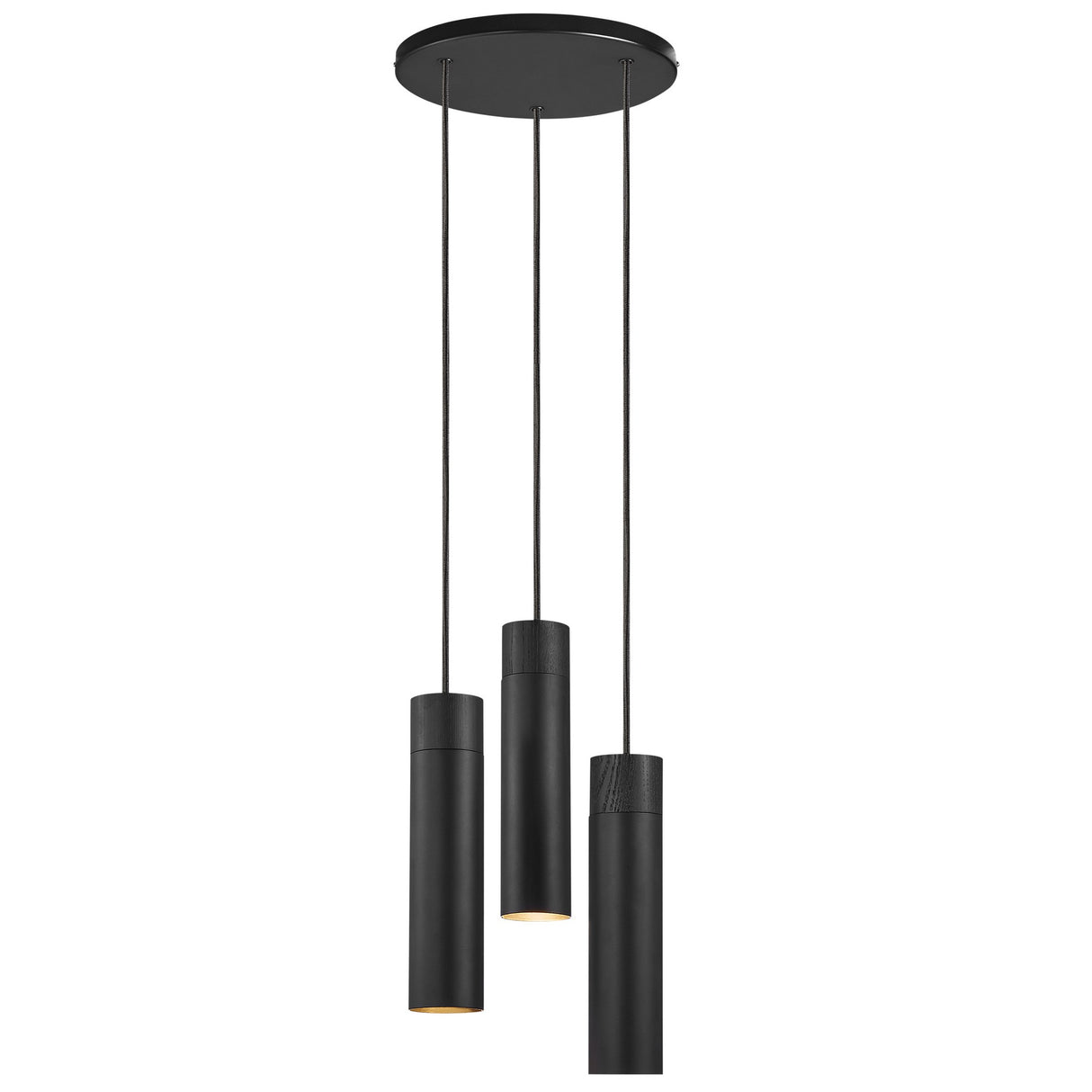 Nordlux Tilo - 3 Pendant Ceiling Light Black - Comet Lighting