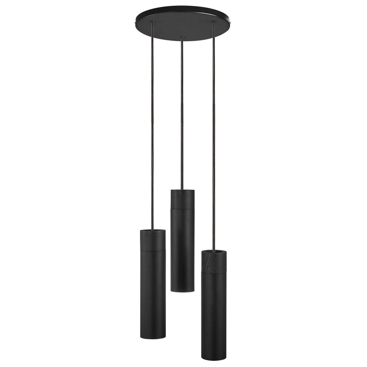 Nordlux Tilo - 3 Pendant Ceiling Light Black - Comet Lighting