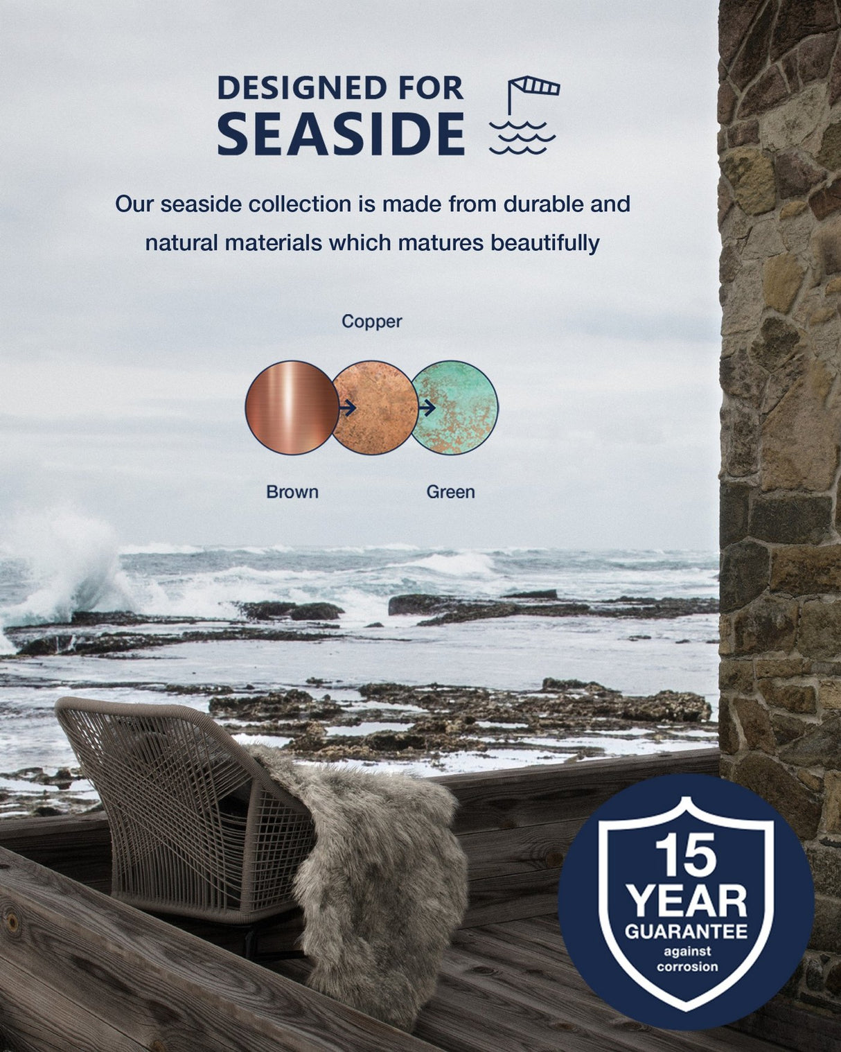 Venø | Wall light | Copper