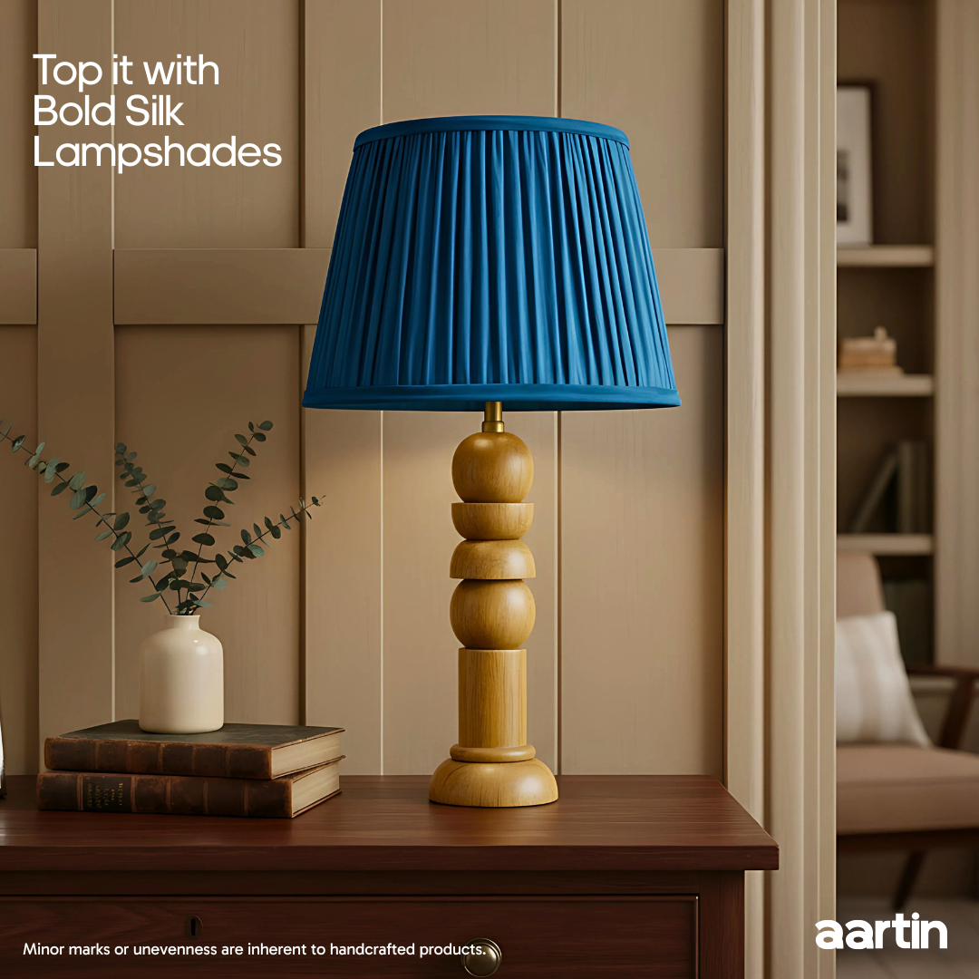 AARTIN SOLACE TABLE LAMP IN WOOD WITH NATURAL WOOD FINISH(BASE ONLY)