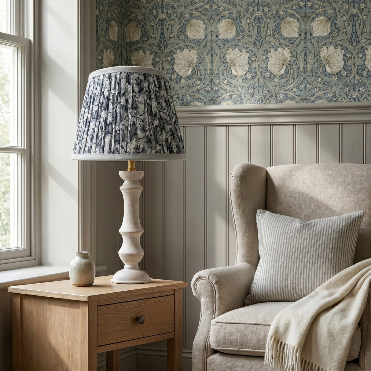 Stormy Blooms Lampshade