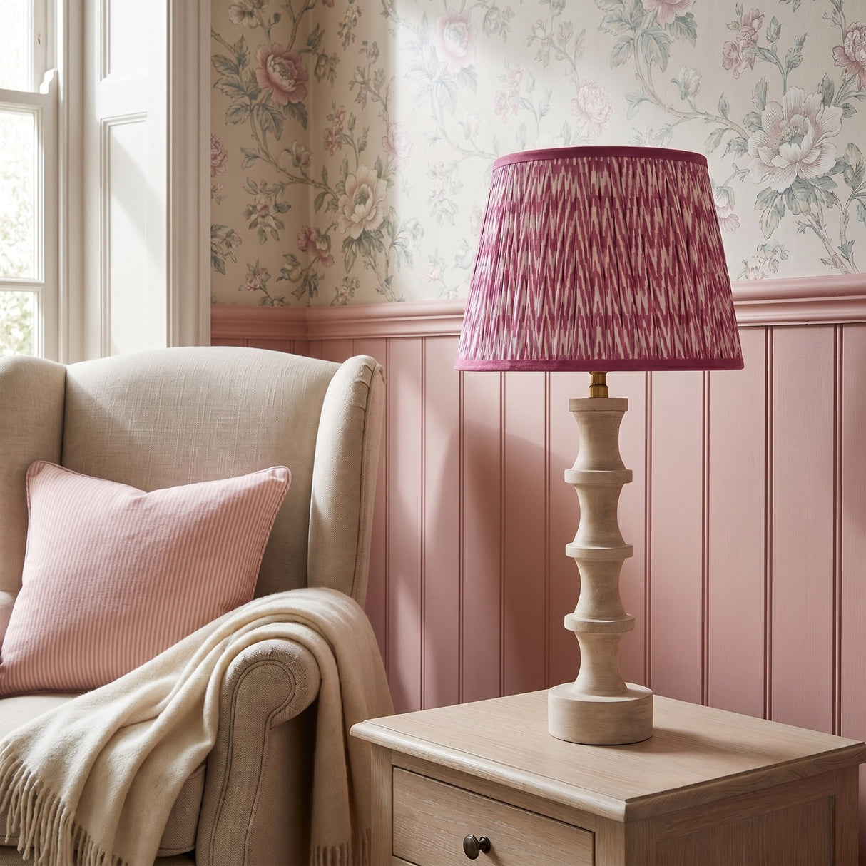 Pink Chevrons Lampshade