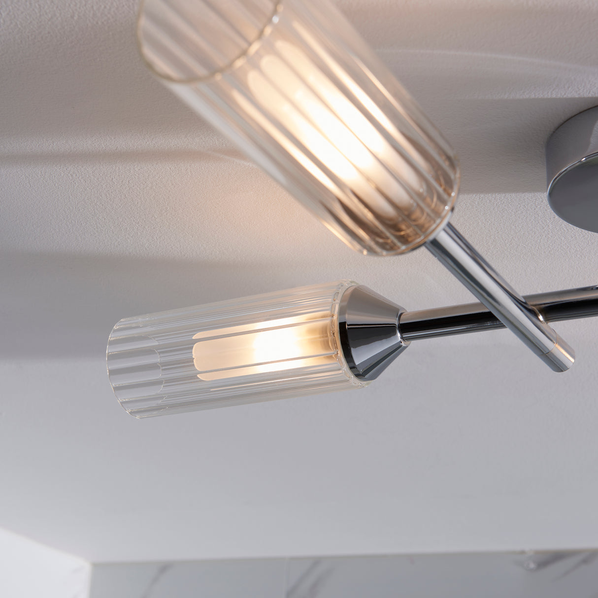 Wensum 4Lt Semi-Flush Ceiling Light Chrome - Comet Lighting