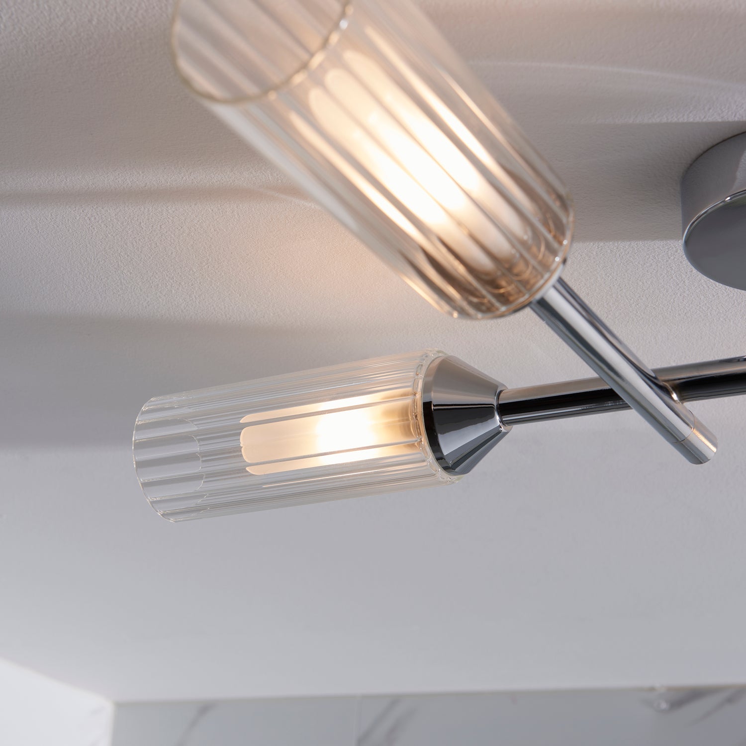 Wensum 4Lt Semi-Flush Ceiling Light Chrome - Comet Lighting