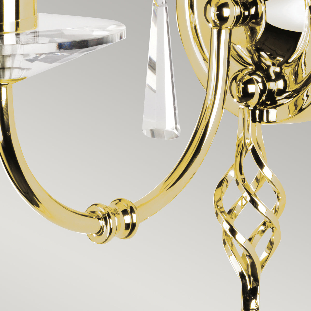 Aegean 1 Light Wall Light - Polished Brass - Comet Lighting