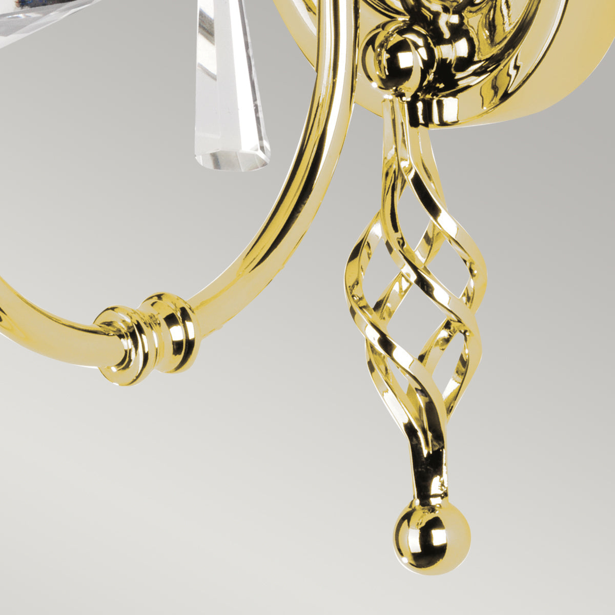 Aegean 1 Light Wall Light - Polished Brass - Comet Lighting