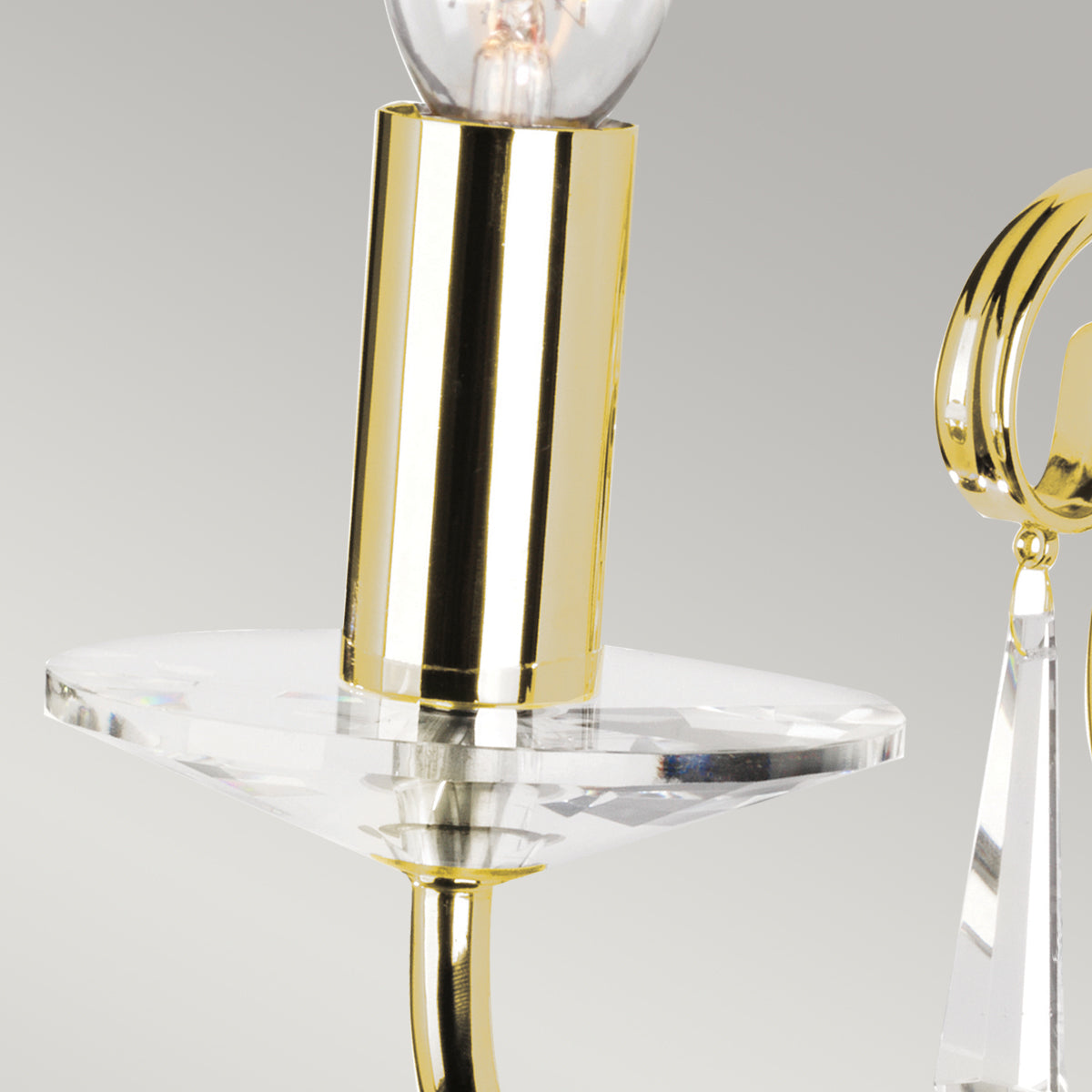 Aegean 1 Light Wall Light - Polished Brass - Comet Lighting