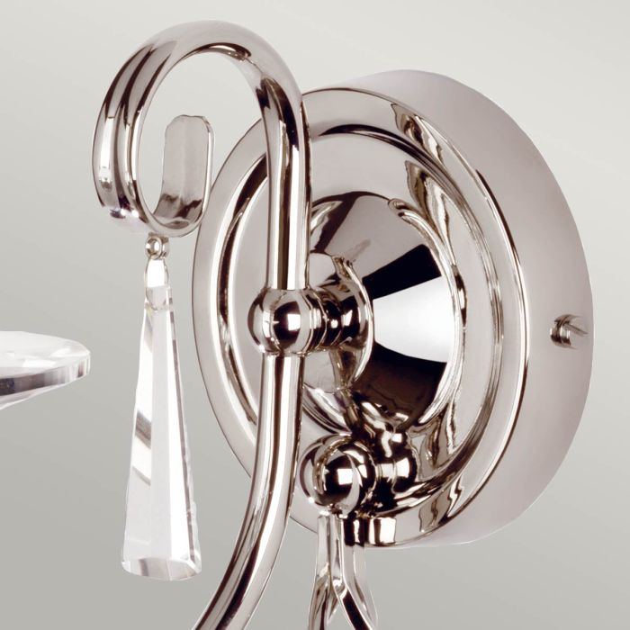 Aegean 1 Light Wall Light - Polished Nickel - Comet Lighting