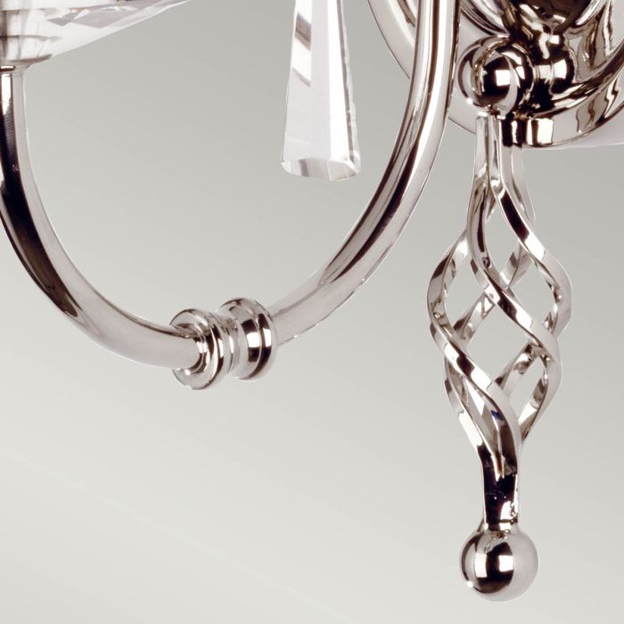 Aegean 1 Light Wall Light - Polished Nickel - Comet Lighting