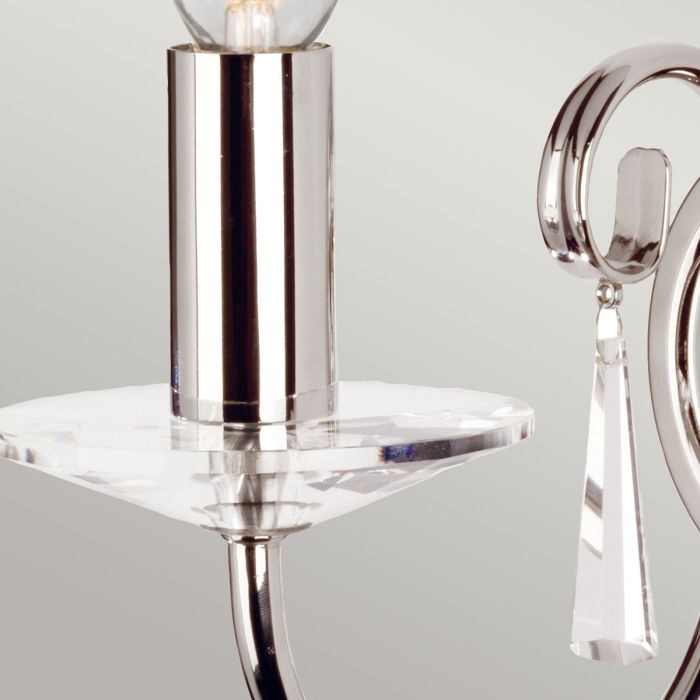 Aegean 1 Light Wall Light - Polished Nickel - Comet Lighting