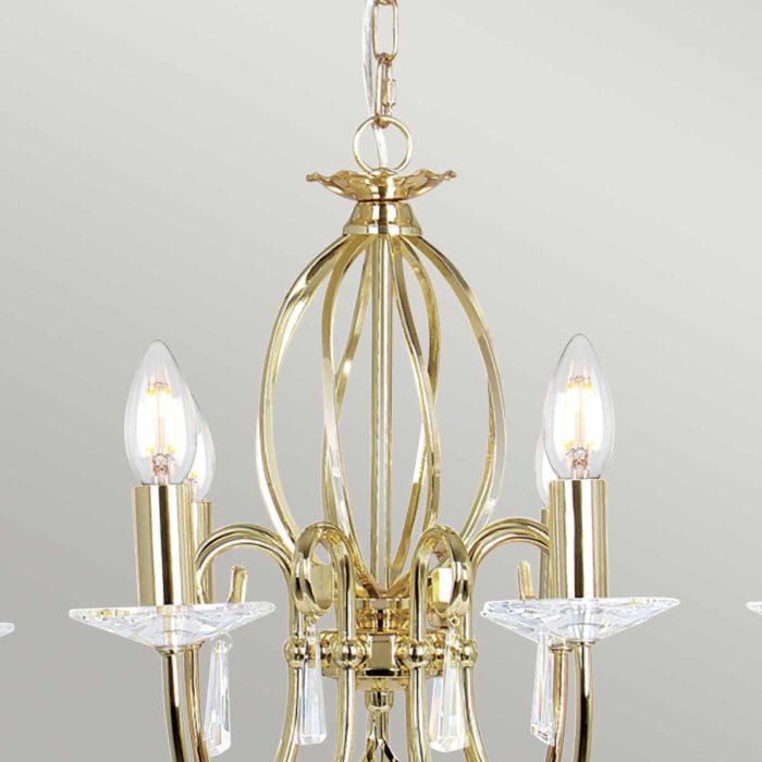 Aegean 8-Light Chandelier Polished Brass - Comet Lighting