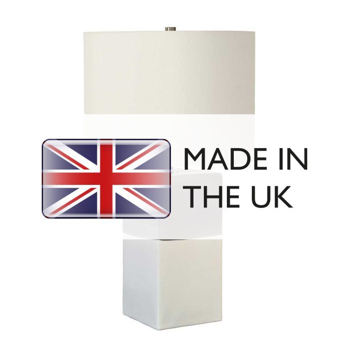 Alba 1 Light Table Lamp - Cream - Comet Lighting