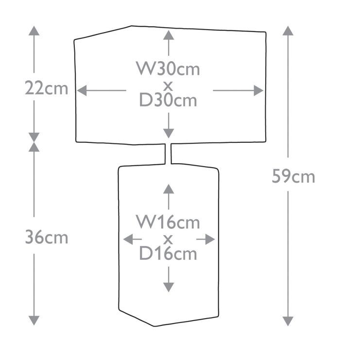 Alba 1 Light Table Lamp - Cream - Comet Lighting