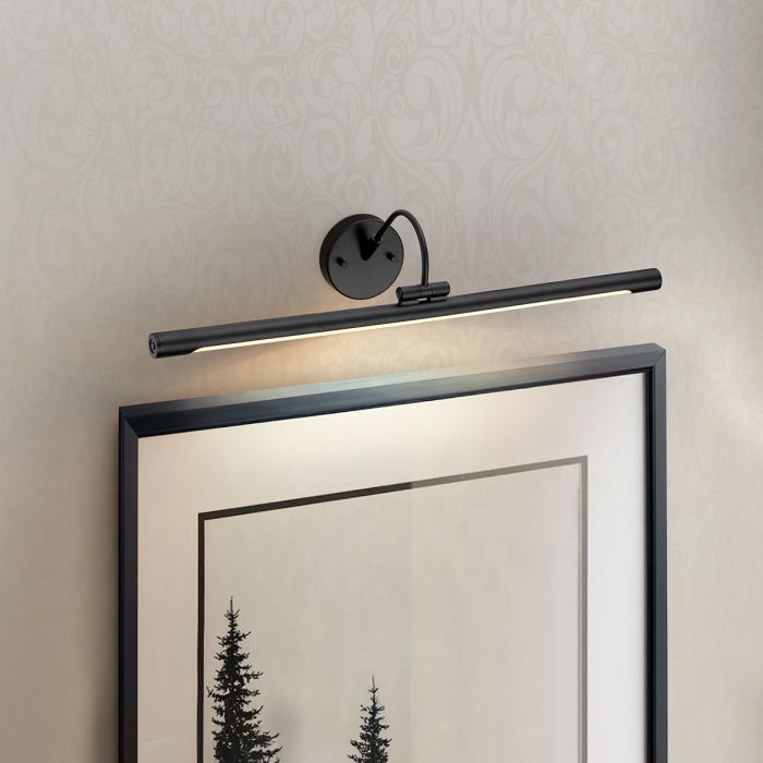 Alton 1 Light Large LED Picture Light - Black - Comet Lighting
