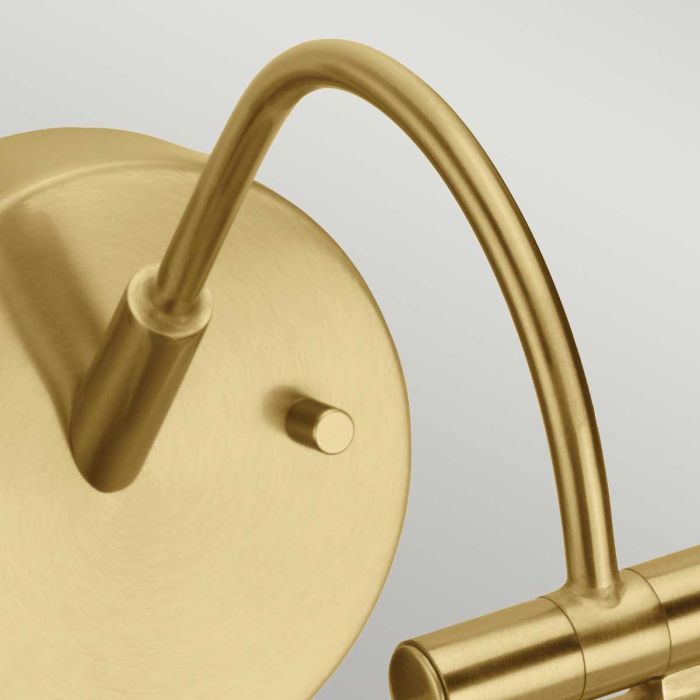 Alton 1 Light Small LED Picture Light - Brushed Brass - Comet Lighting