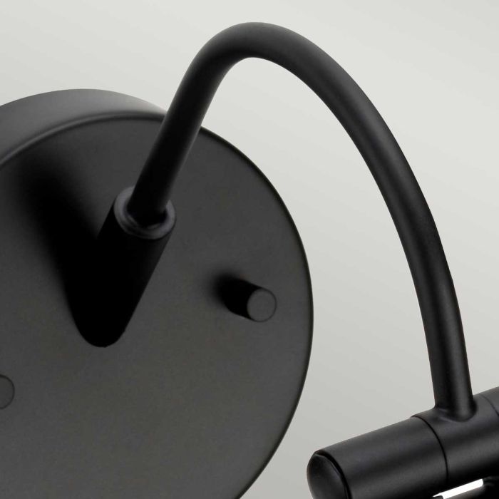 Alton 1 Light Small LED Picture Light - Black - Comet Lighting