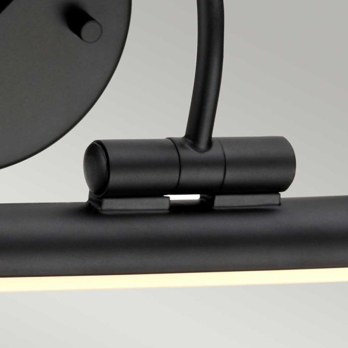 Alton 1 Light Small LED Picture Light - Black - Comet Lighting
