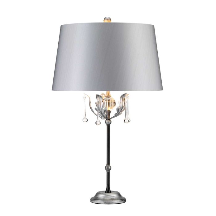 Amarilli 1 Light Table Lamp - Black/Silver - Comet Lighting