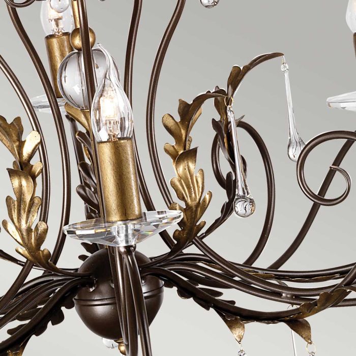 Amarilli 15 Light Chandelier - Bronze - Comet Lighting