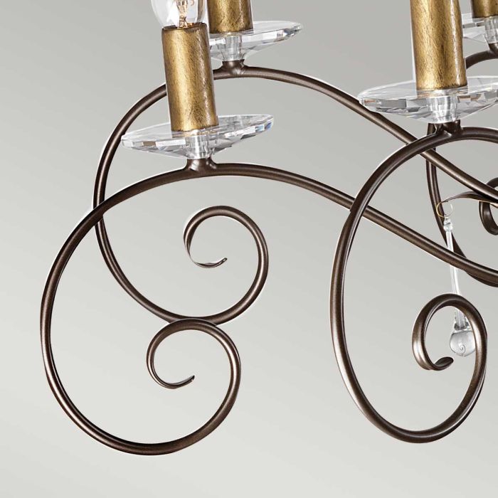 Amarilli 15 Light Chandelier - Bronze - Comet Lighting