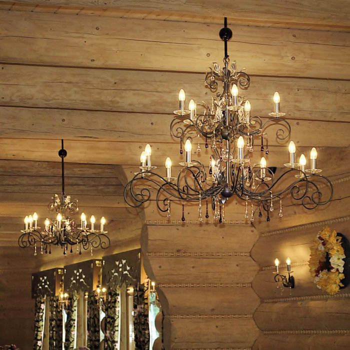 Amarilli 15 Light Chandelier - Bronze - Comet Lighting