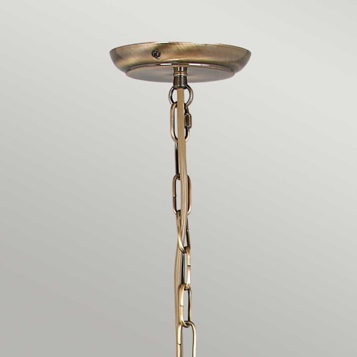 Artisan 3 Light Chandelier - Aged Brass - Comet Lighting