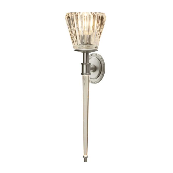 Agatha 2 Light Wall Light - Brushed Nickel - Comet Lighting