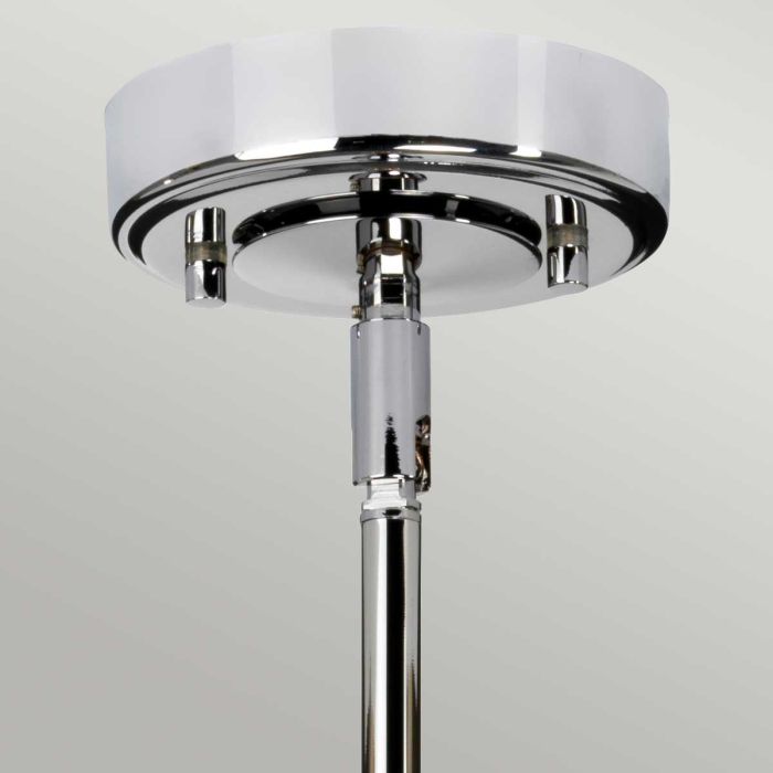 Agatha 1-Light Pendant - Polished Chrome - Comet Lighting